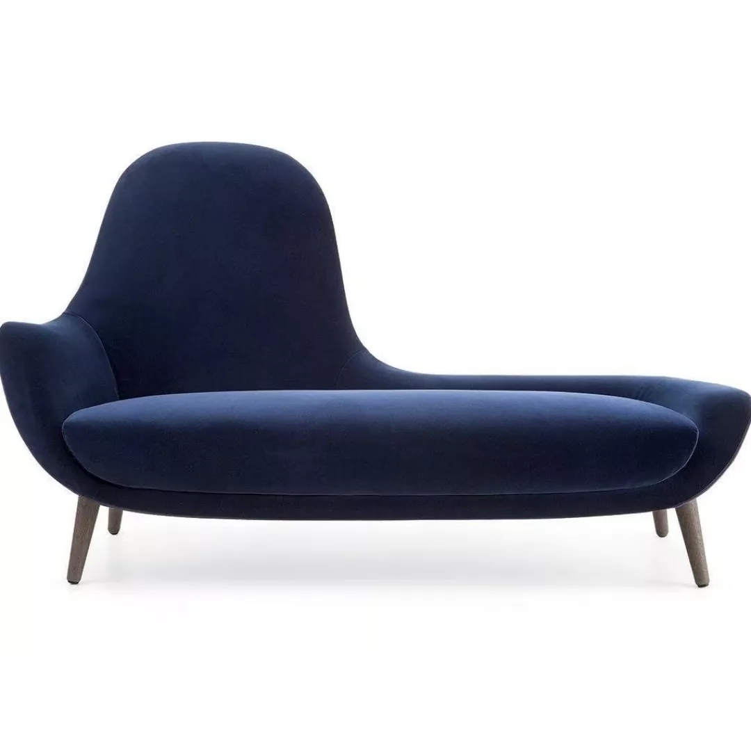 Hotel Curved Velvet Chaise Lounge–STLSF7052
