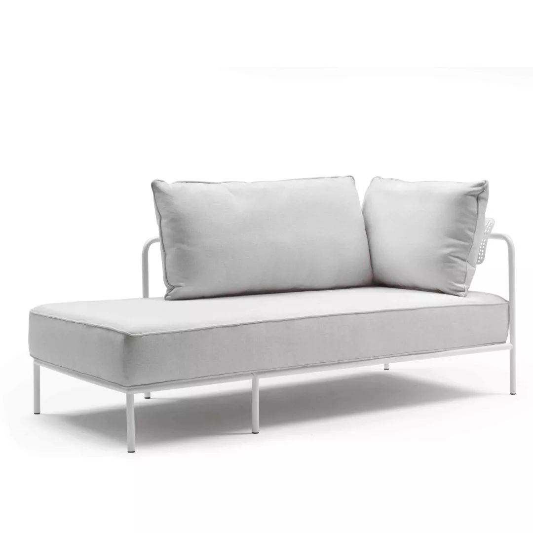 Hotel Outdoor Powder-Coated Chaise Lounge–STLSF7054