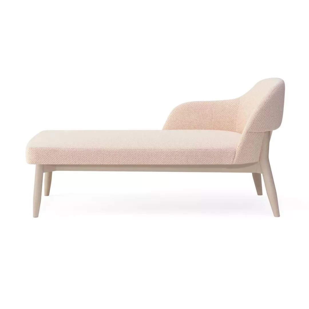 Hotel Pastel Wingback Bench Chaise–STLSF7003