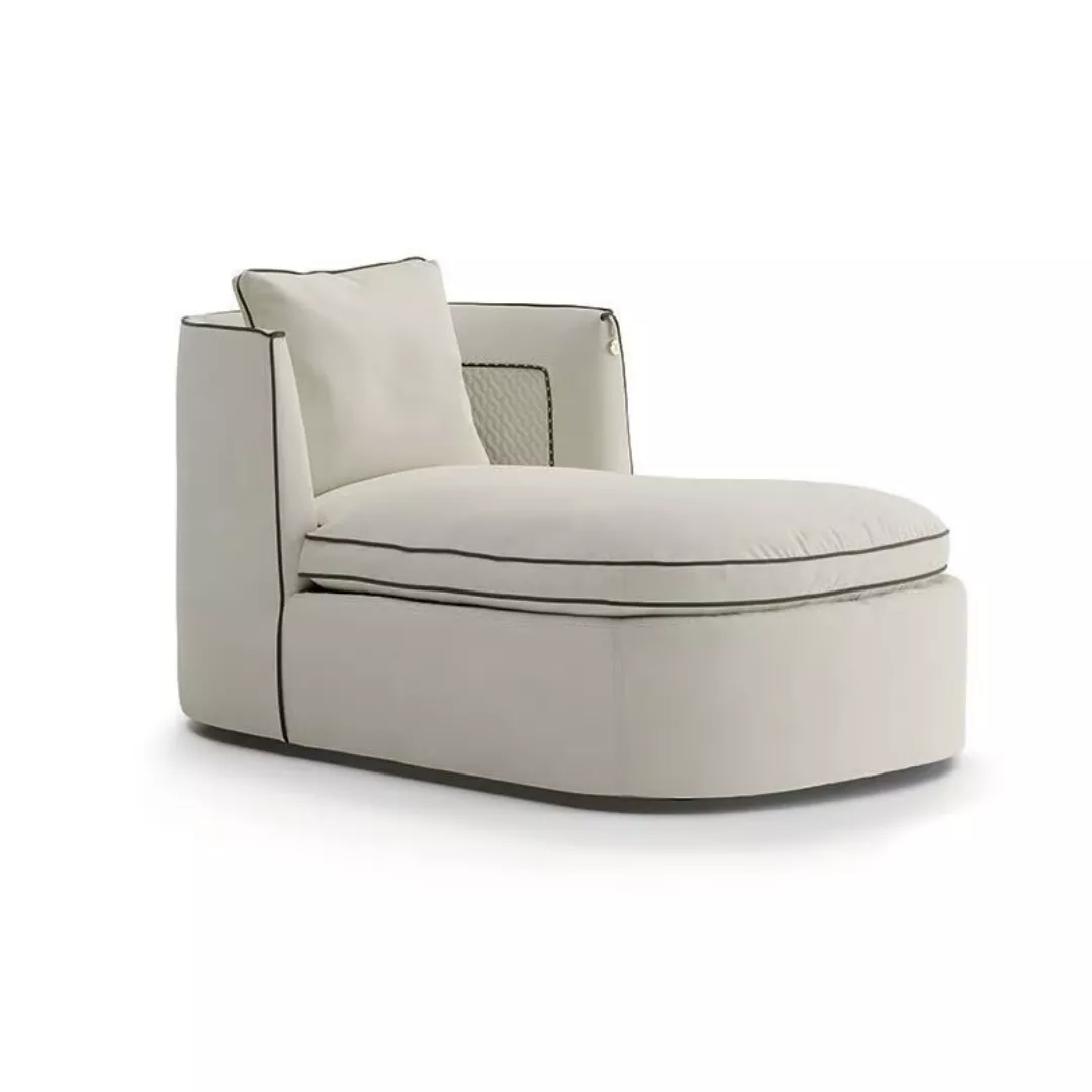 Hotel Quilted Piped Chaise Lounge–STLSF7057