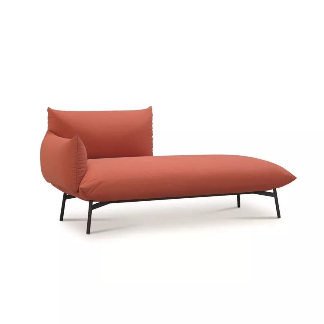 Hotel Rust Fabric Chaise Lounge–STLSF7065
