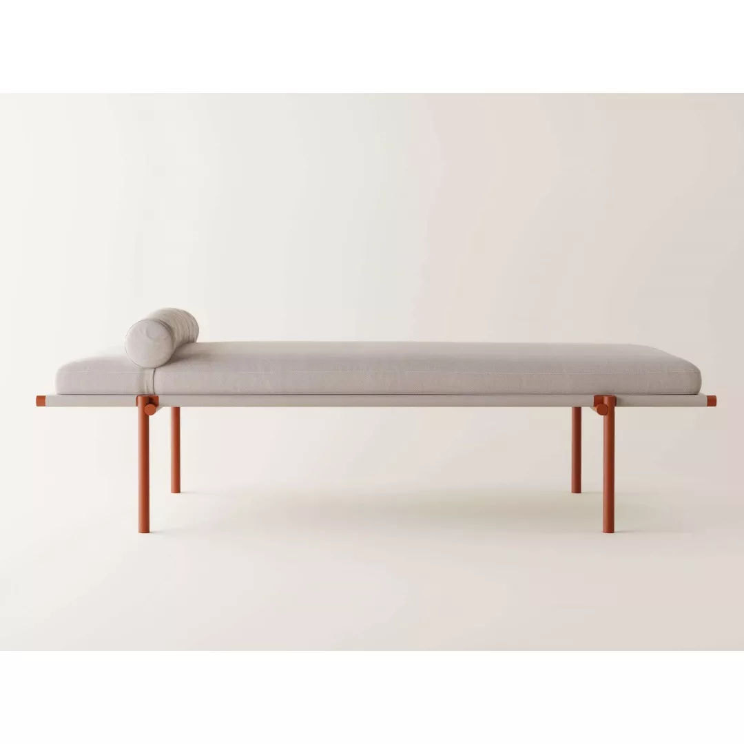 Hotel Slim Frame Daybed with Bolster – STLSF7037