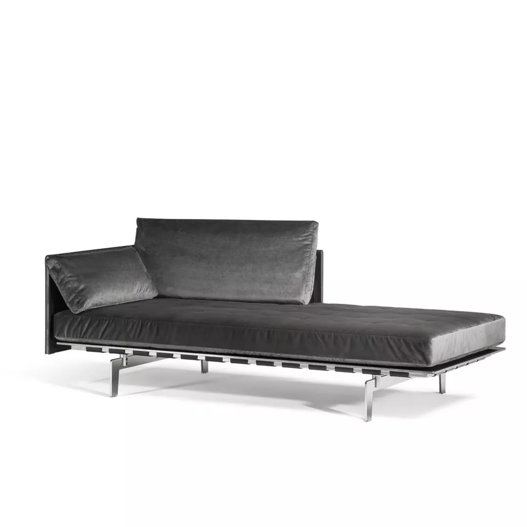 Hotel Velvet Strap-Base Lounge Chaise – STLSF7036