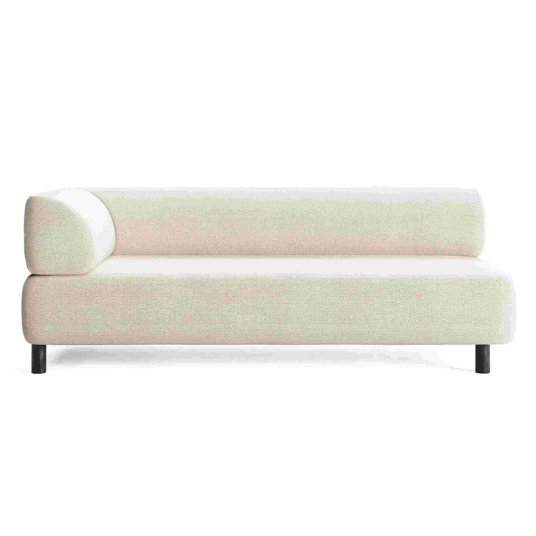 Hotel Minimalist Bouclé Chaise Lounge–STLSF7091