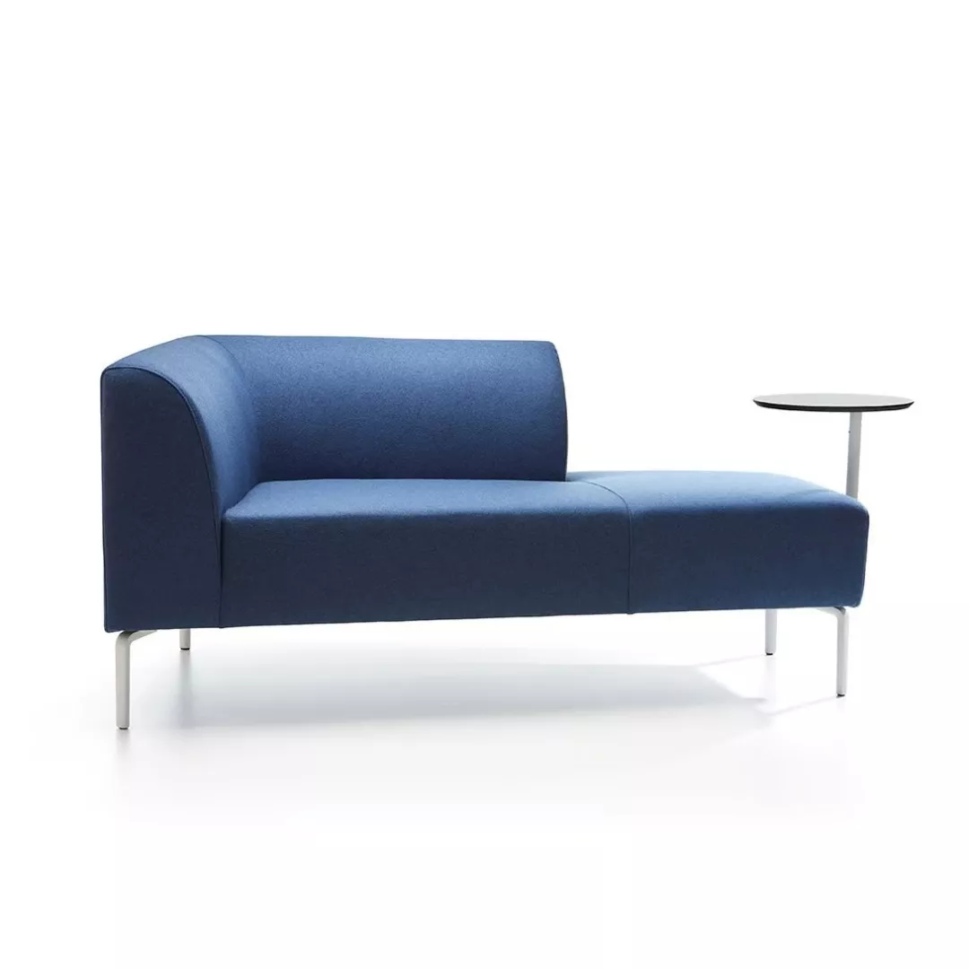 Hotel Modular Chaise Lounge with Side Table–STLSF7077