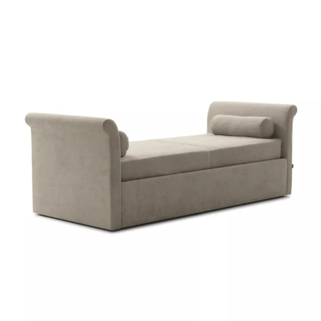 Hotel Rolled-End Storage Chaise Bench–STLSF7093