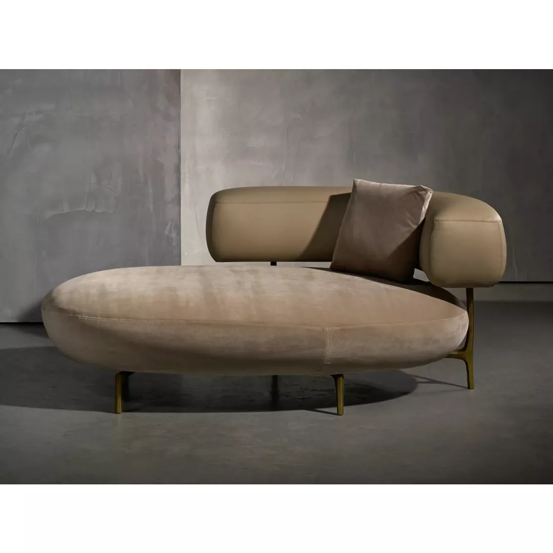 Hotel Round-Seat Sculptural Chaise Lounge–STLSF7071