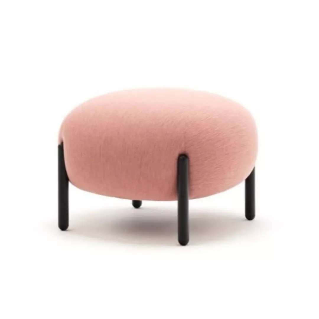 Round Ottoman with Tubular Legs – STLOT7167