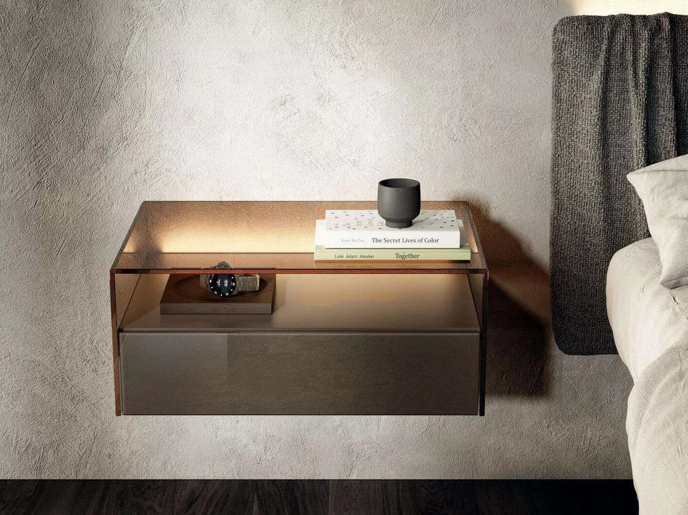 Hotel Wall-Mounted Night Table – STLNT7414