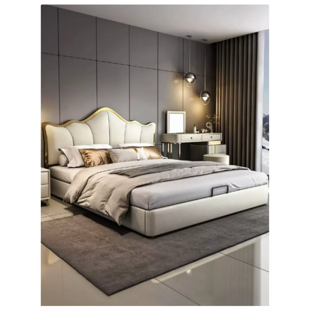 Wingback Storage Hotel Bed-STLBD0353